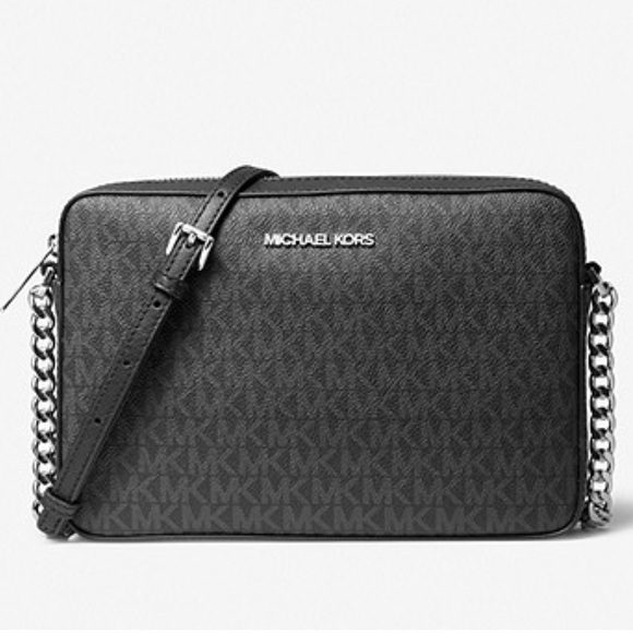 Michael Kors Bags Jet Set Large Logo Crossbody Bag Poshmark